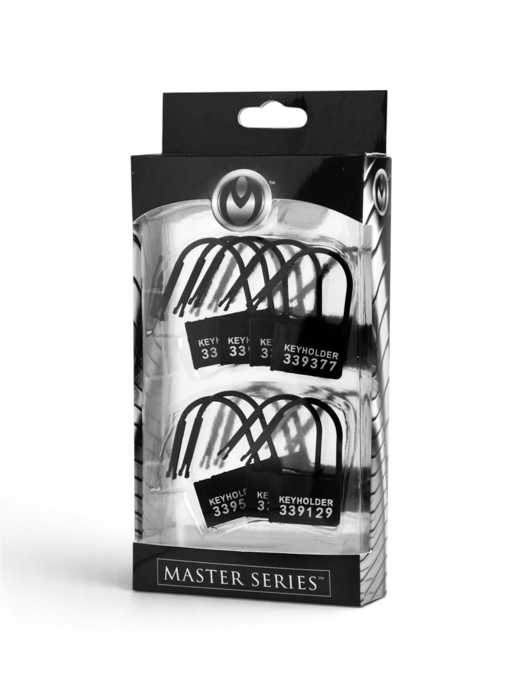 Master Series Keyholder Numbered Plastic Chastity Locks – 10 Pack
