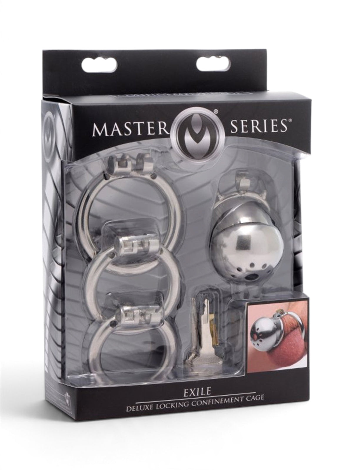 Master Series Exile Deluxe Locking Confinement Cage – Stainless Steel