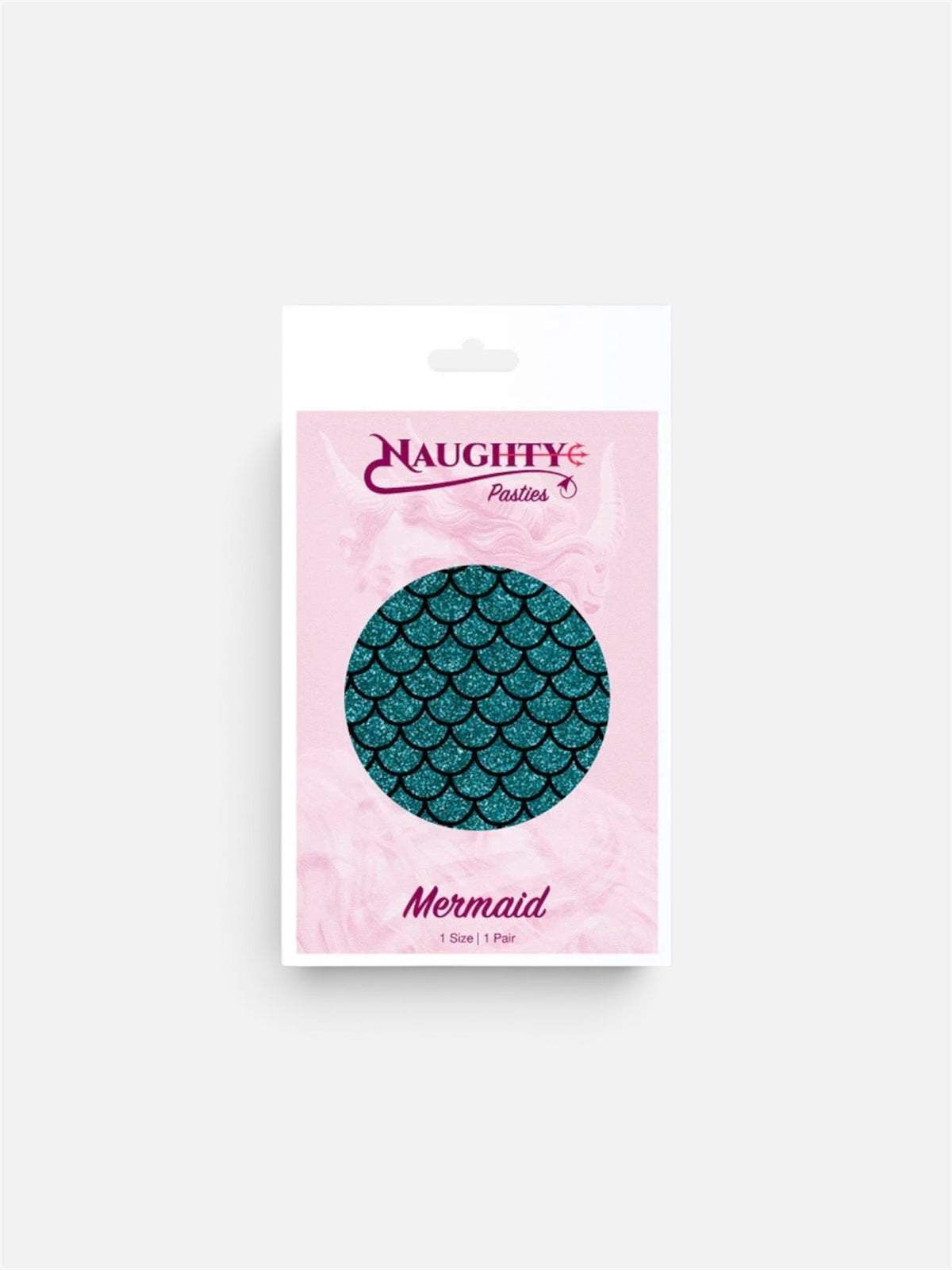 Naughty Glitter Mermaid Nipple Pasties – Reusable Adhesive Covers
