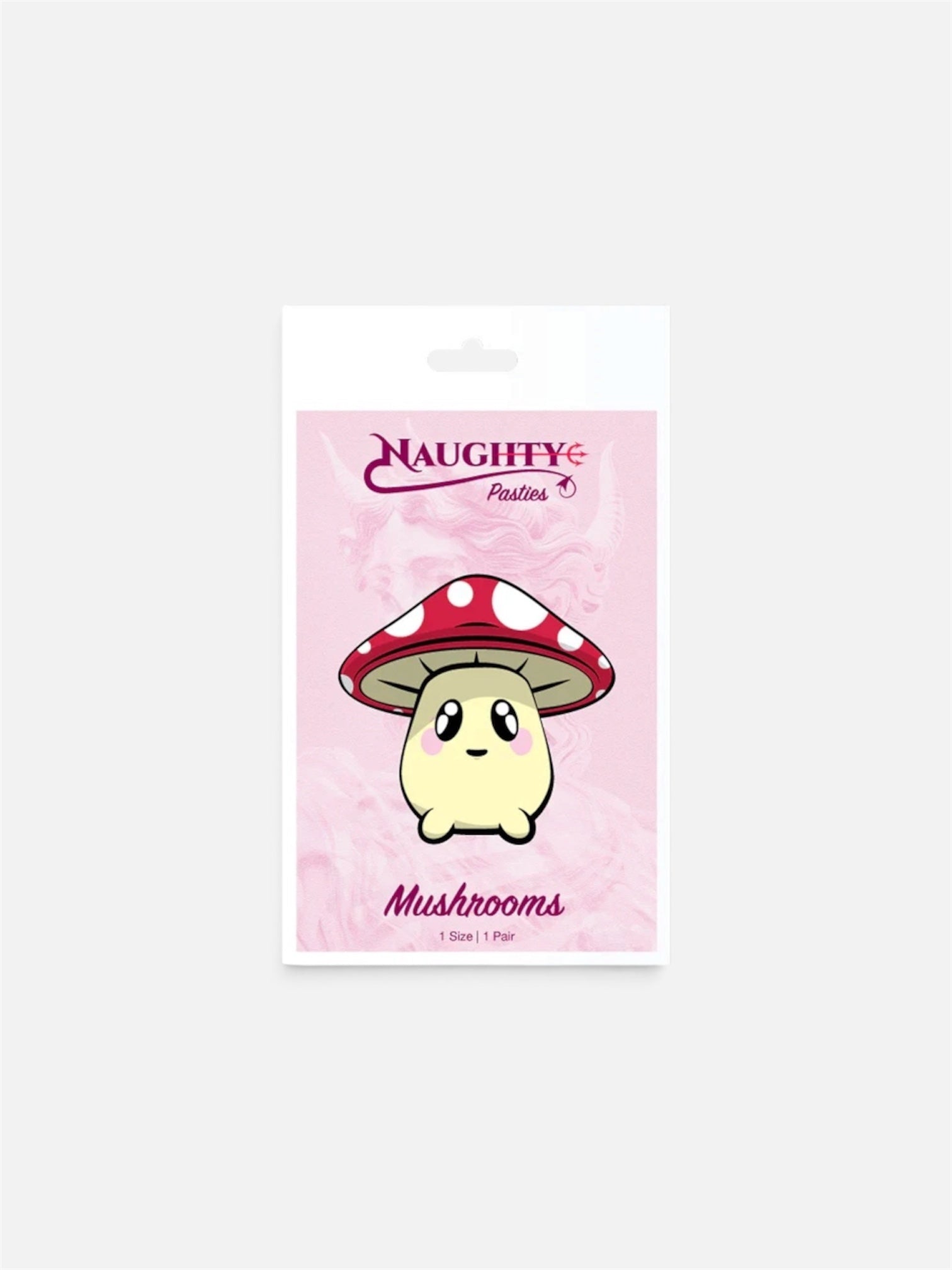 Naughty Glossy Mushroom Nipple Pasties – Reusable Adhesive Covers