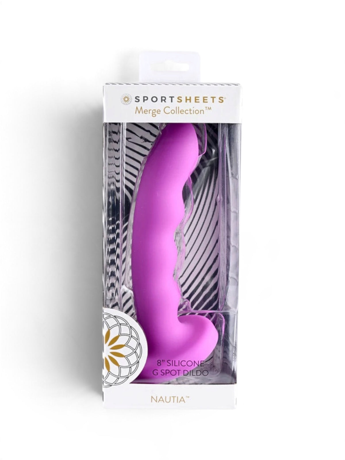 Sportsheets Merge Nautia 8-Inch Silicone Dildo – Fuchsia