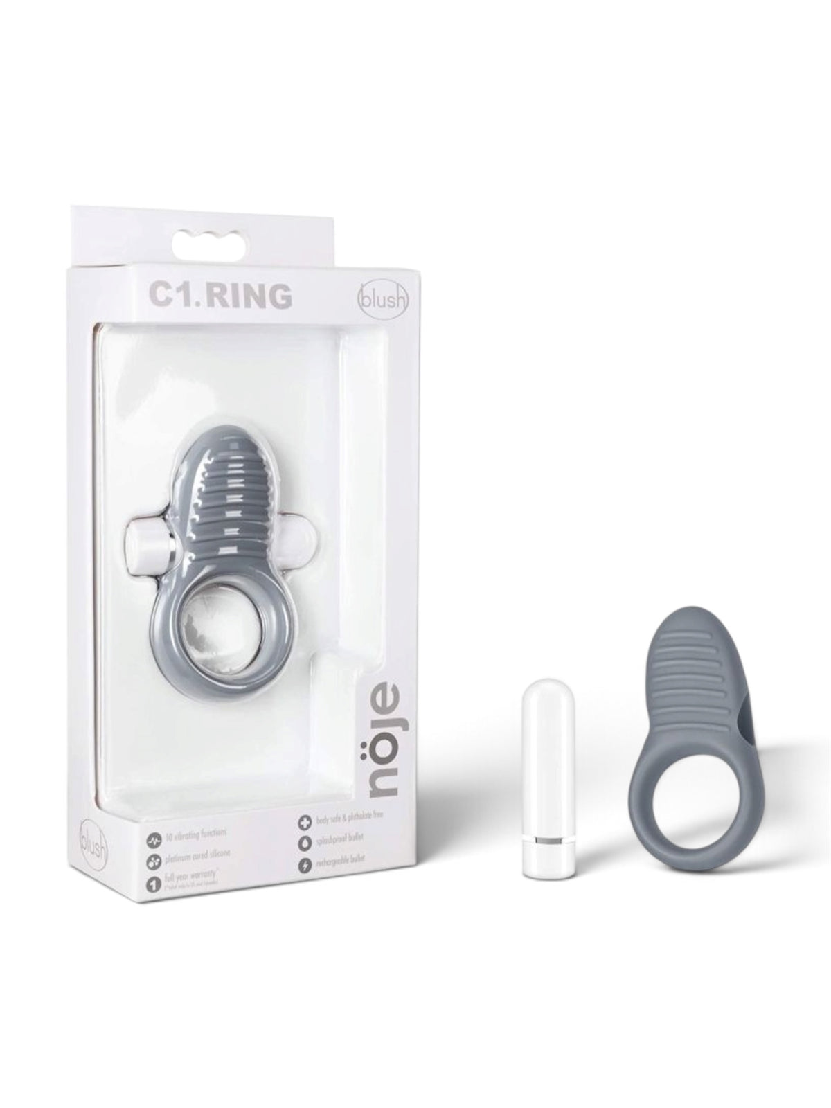 Blush NOJE C1 Vibrating Ring – Slate