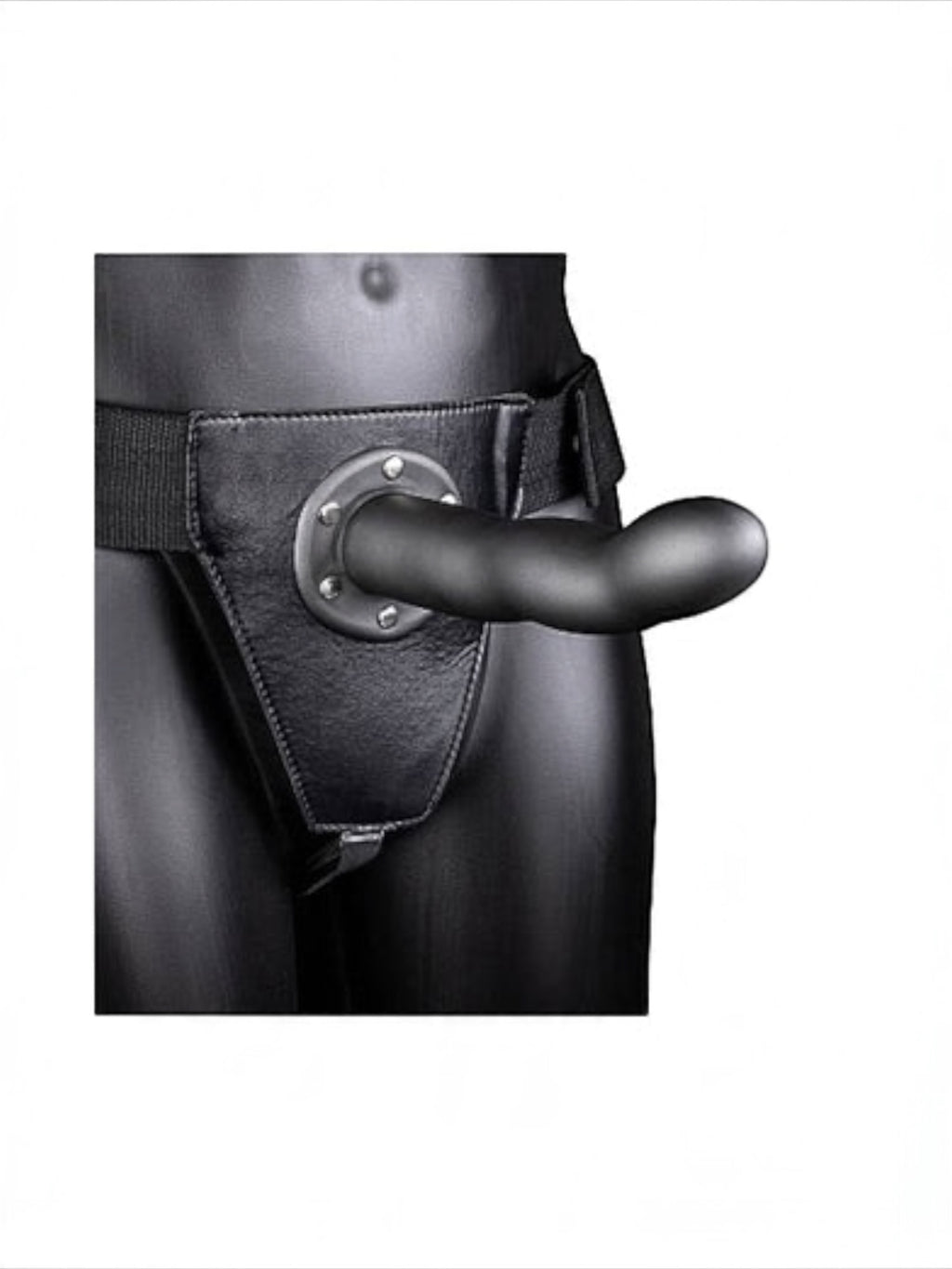 OUCH! Curved Hollow Strap-On – Black
