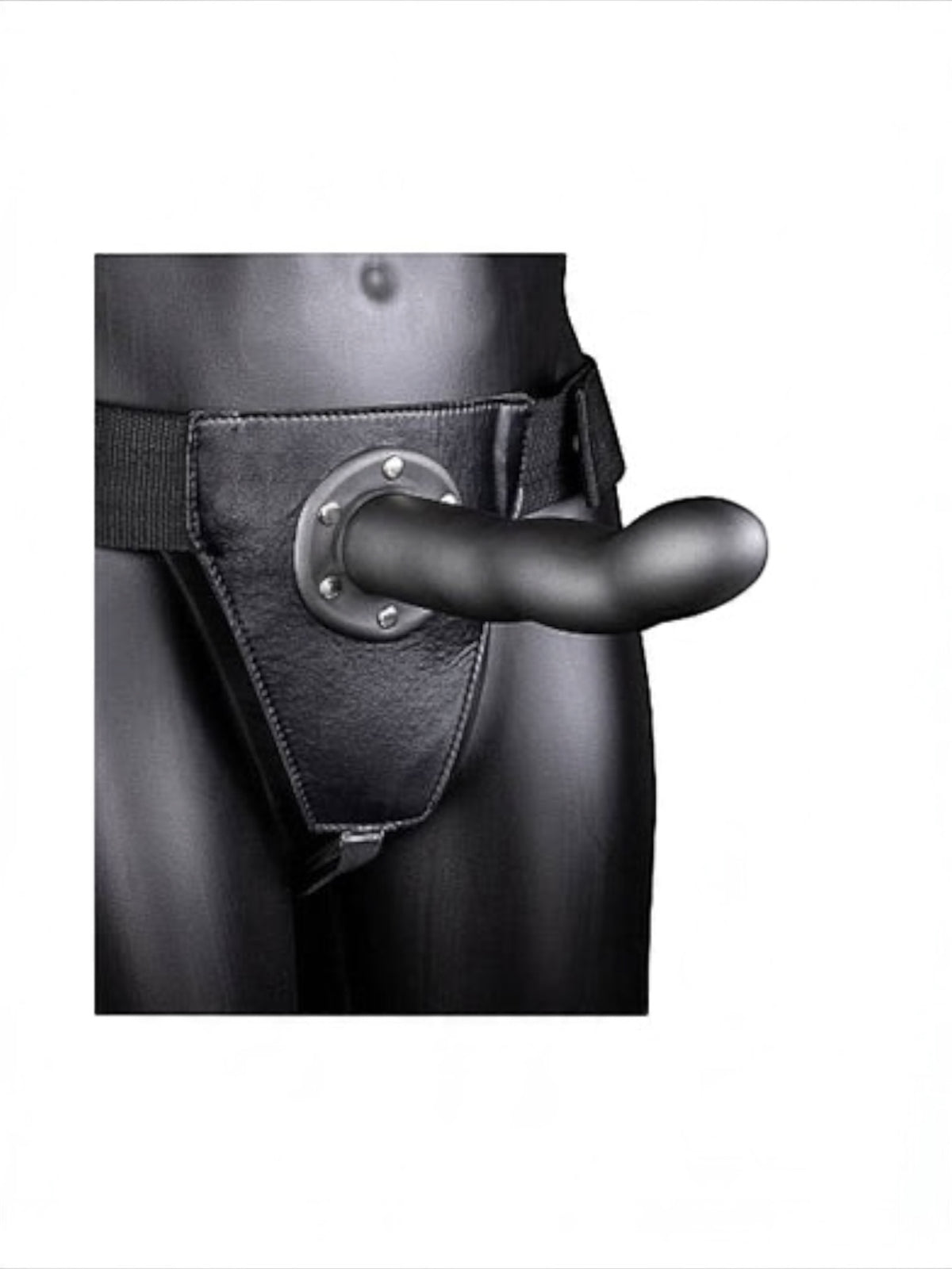 OUCH! Curved Hollow Strap-On – Black