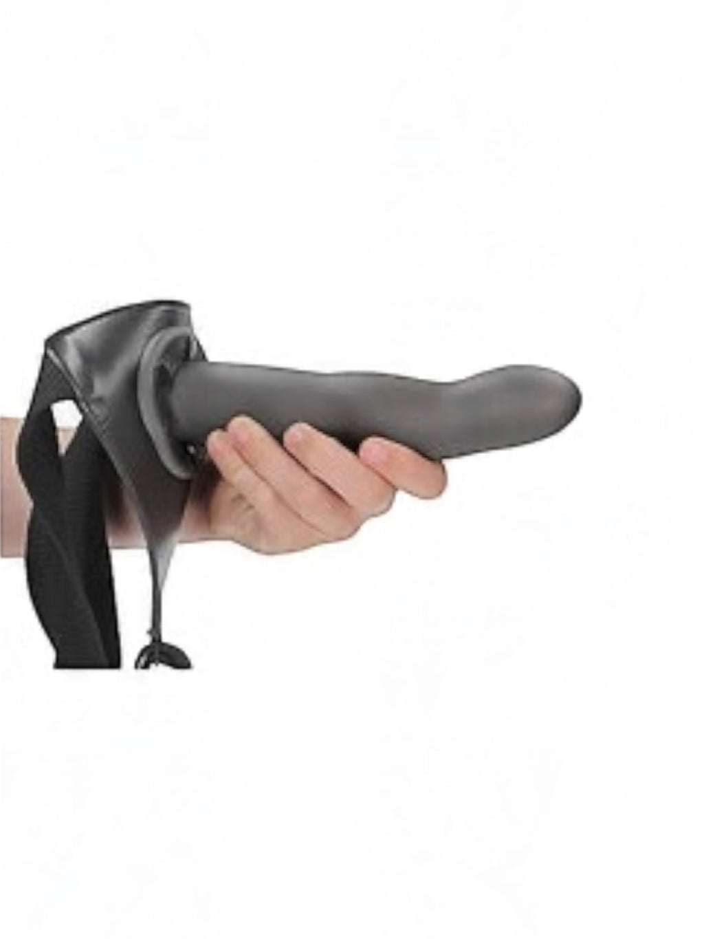 OUCH! Curved Hollow Strap-On – Black