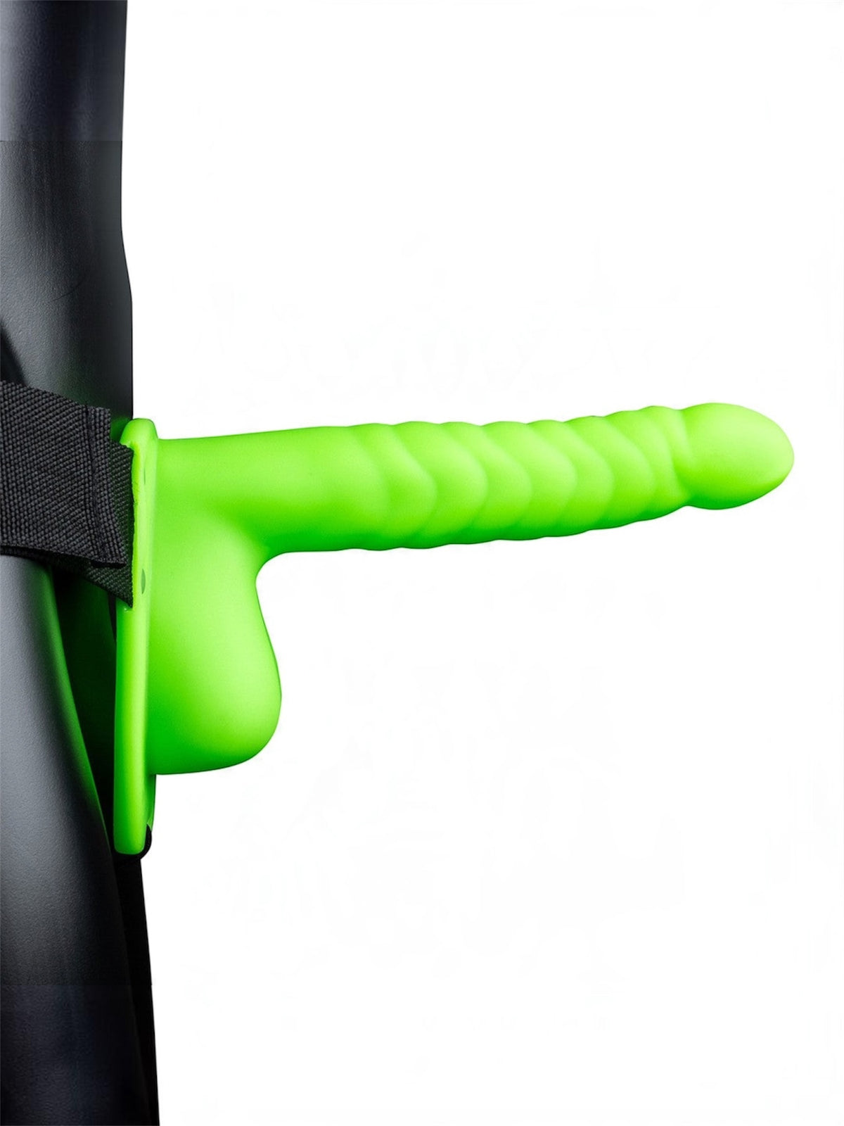 OUCH! Ribbed Hollow Strap-On – Glow