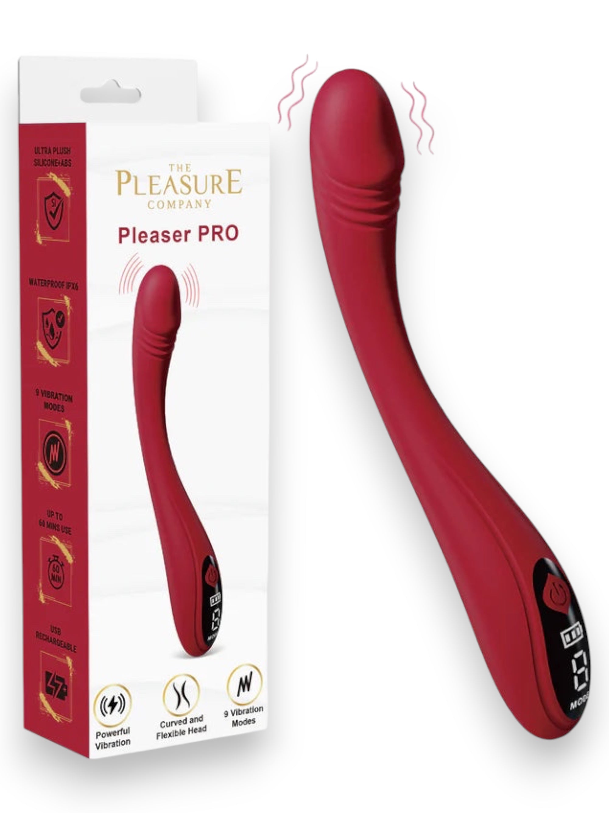 Pleaser Pro G Spot Curved Wand 7"