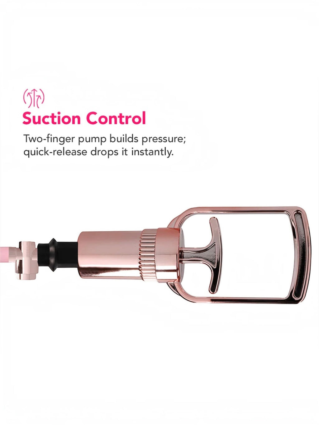 Shots Pumped Rose Gold Pussy Pump – 11 cm