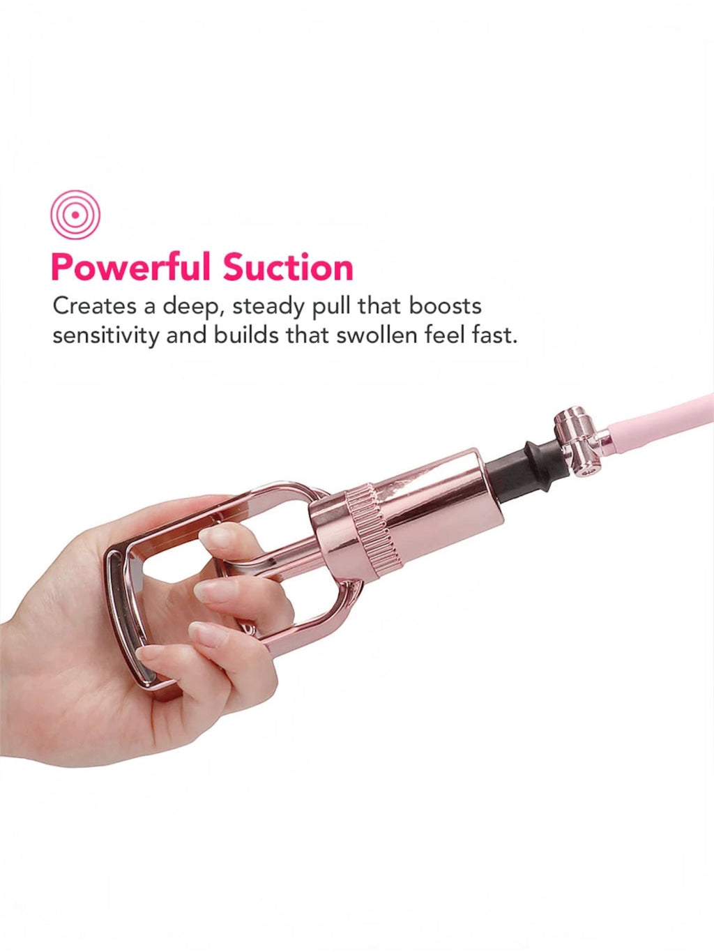 Shots Pumped Rose Gold Pussy Pump – 11 cm