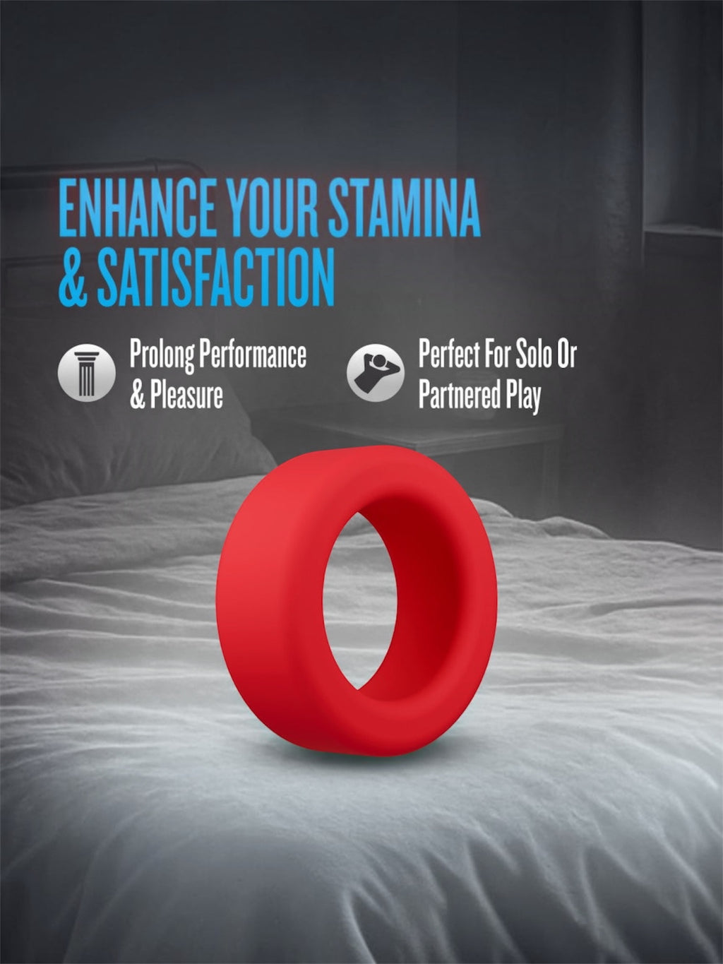 Blush Performance Plus Pursuit Cock Ring – Red Silicone