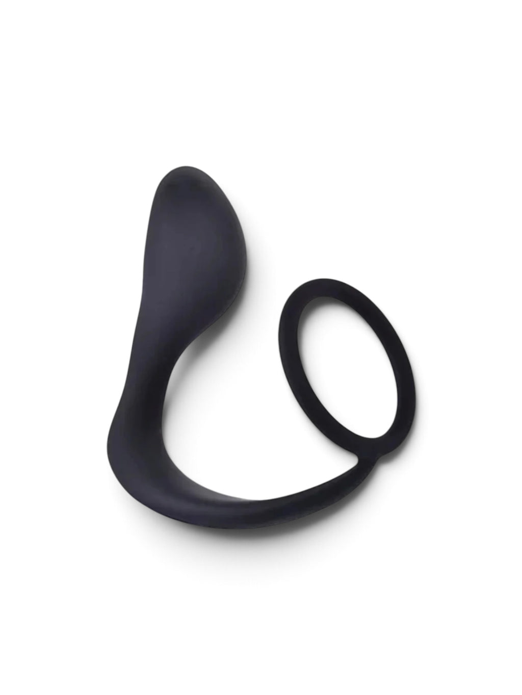 The 9's P-Zone Silicone Prostate Massager & Cock Ring – Black