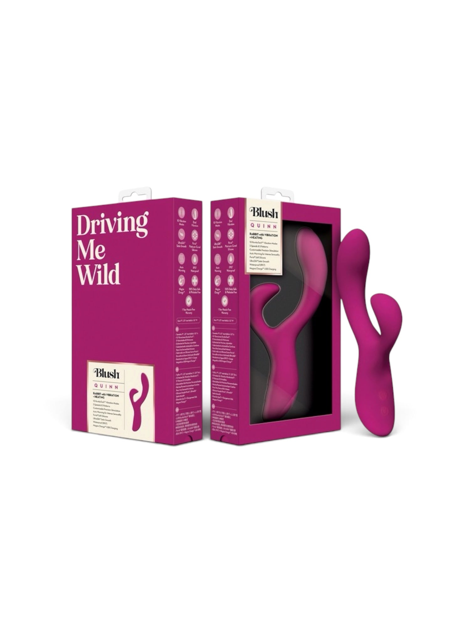 Blush Collection Quinn 9" Auto Warming Rabbit Vibrator