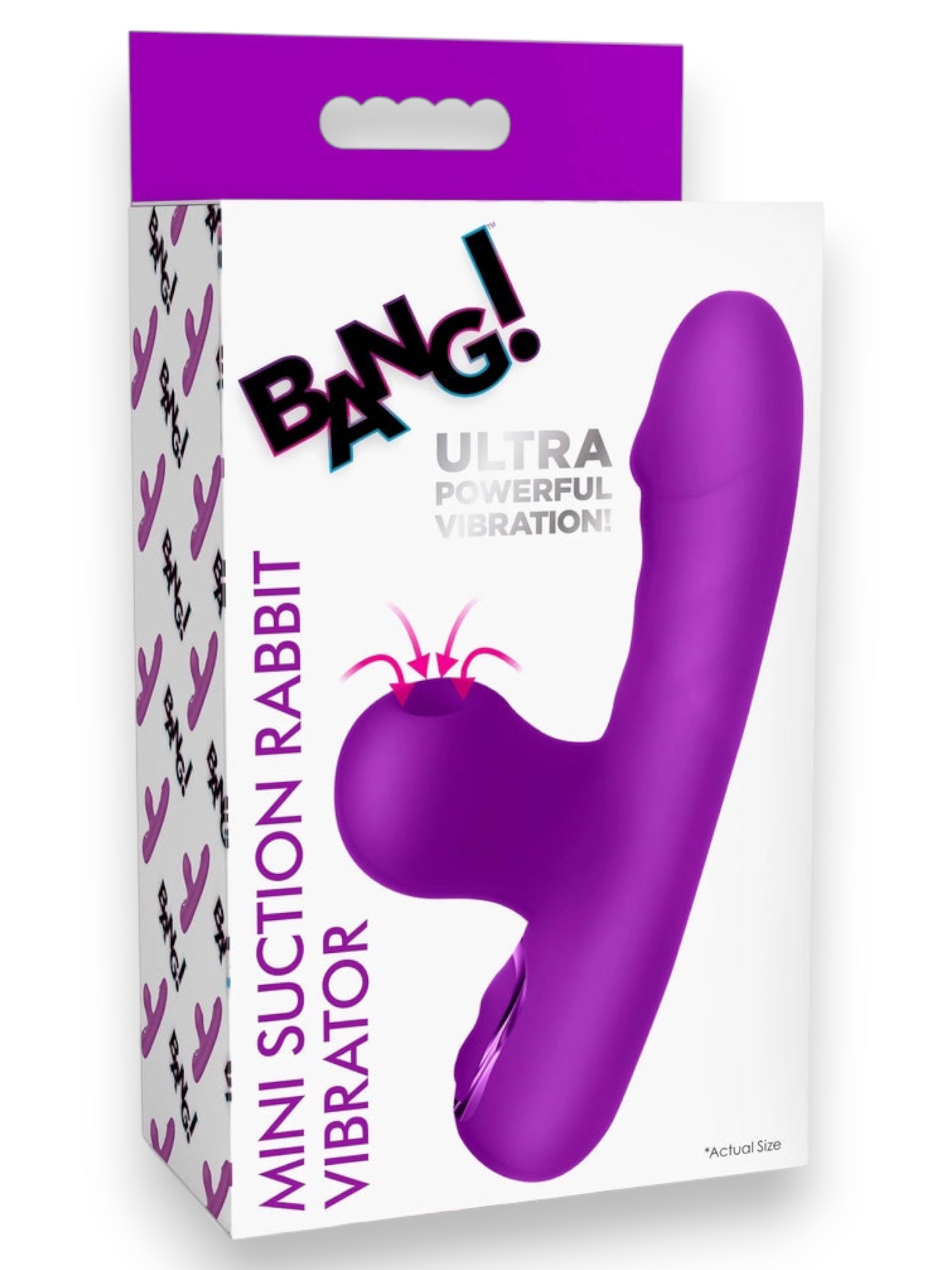 Mini Suction Rabbit Vibrator - Purple