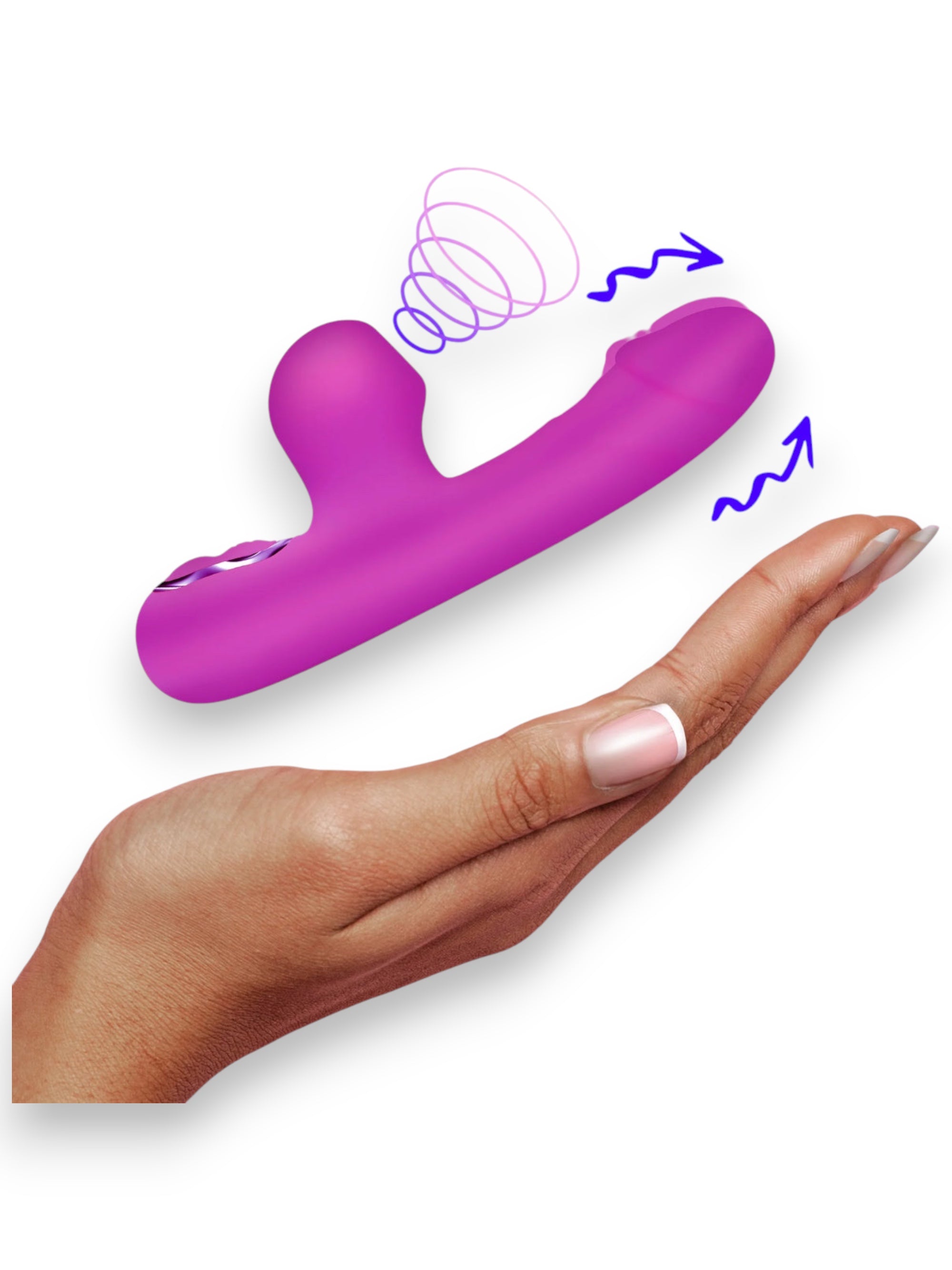 Mini Suction Rabbit Vibrator - Purple