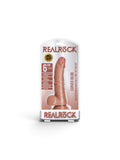 REALROCK Rubber Curved Realistic Dildo with Balls & Suction Cup 6"