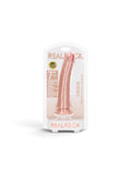 REALROCK Rubber Slim Realistic Dildo without Balls with Suction Cup