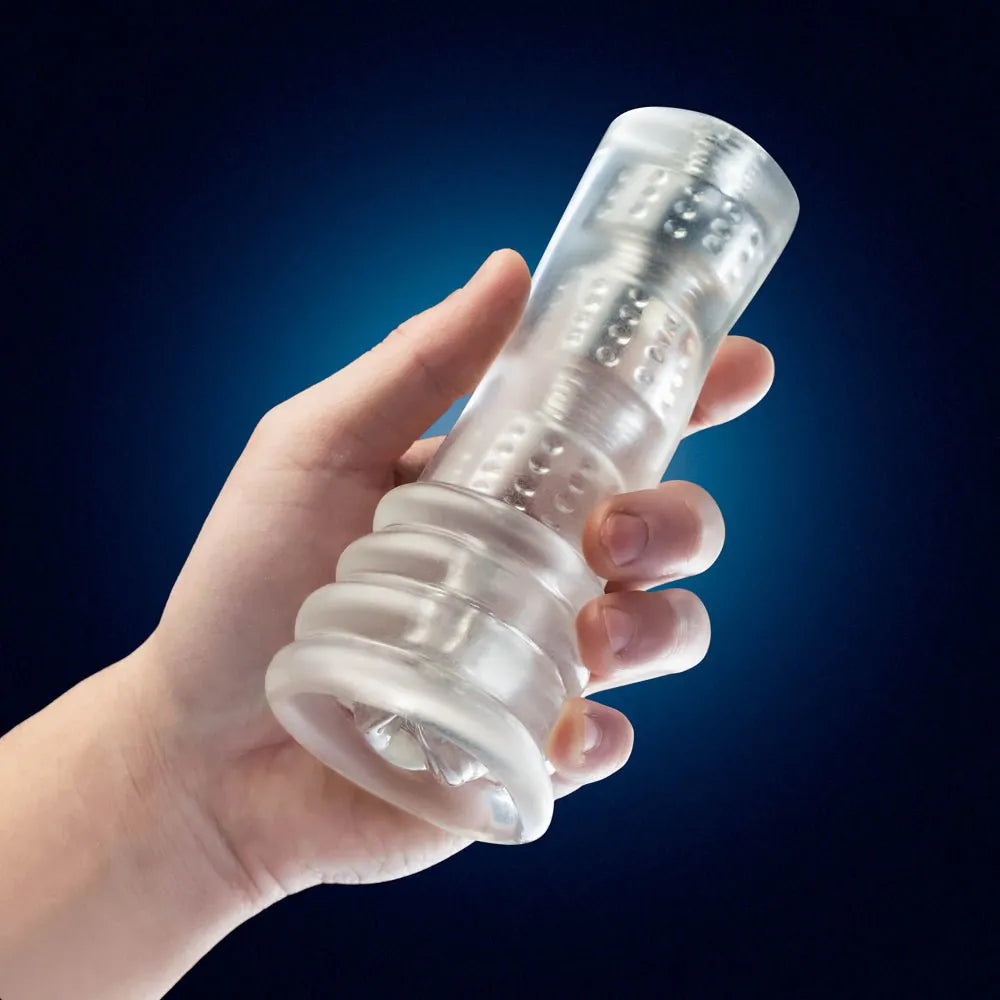 Rize - Luz - Glow in the Dark Self-Lubricating Stroker - Clear
