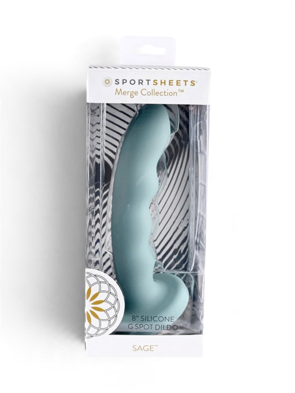 Sportsheets Merge Collection Sage 8-Inch Silicone G-Spot Dildo