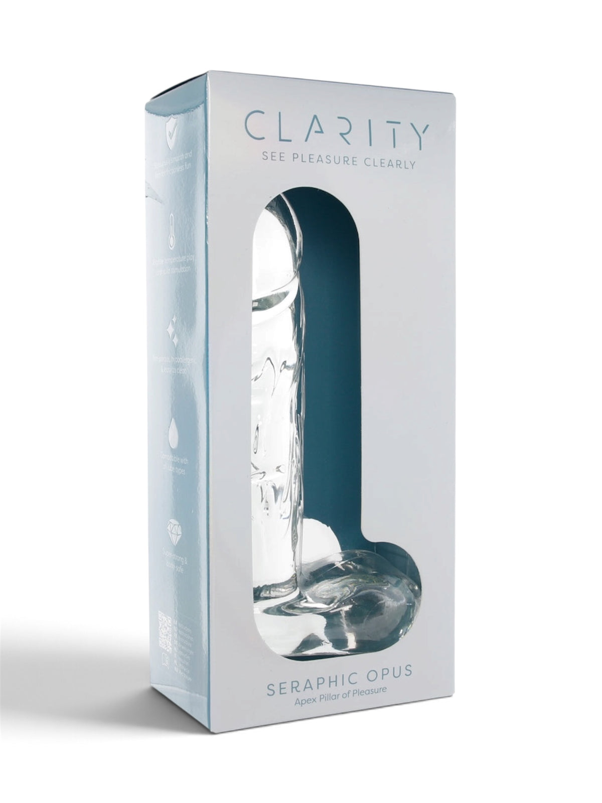 Clarity Seraphic Opus 8" Glass Dildo – Clear