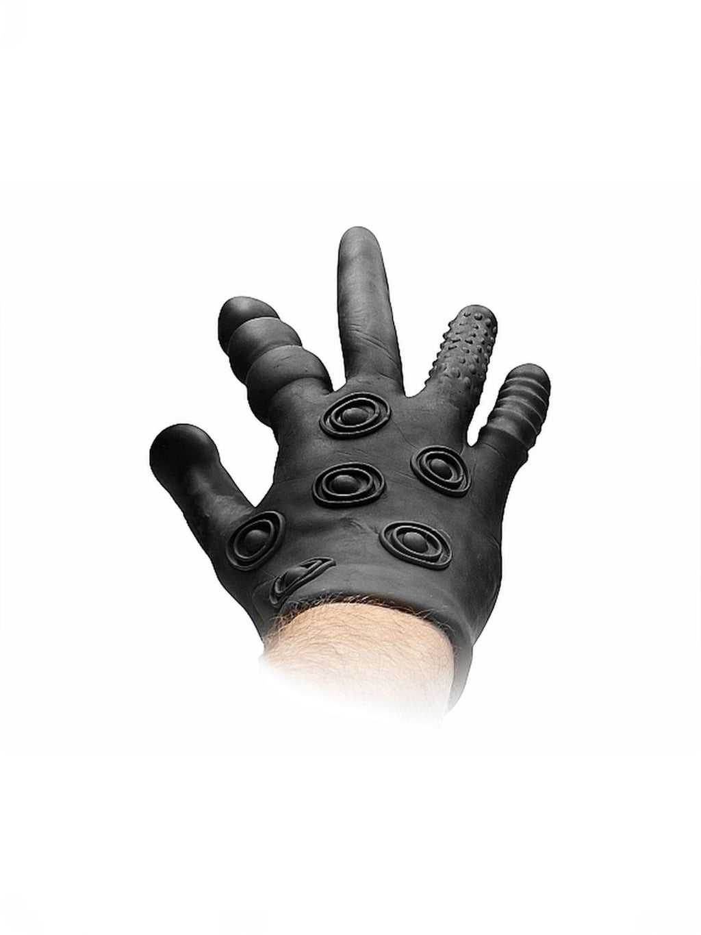 Shots Fist It 11" Silicone Stimulation Glove – Black
