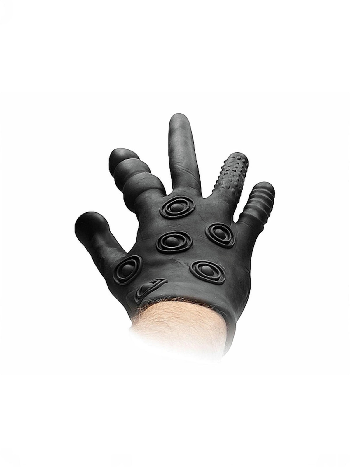 Shots Fist It 11" Silicone Stimulation Glove – Black