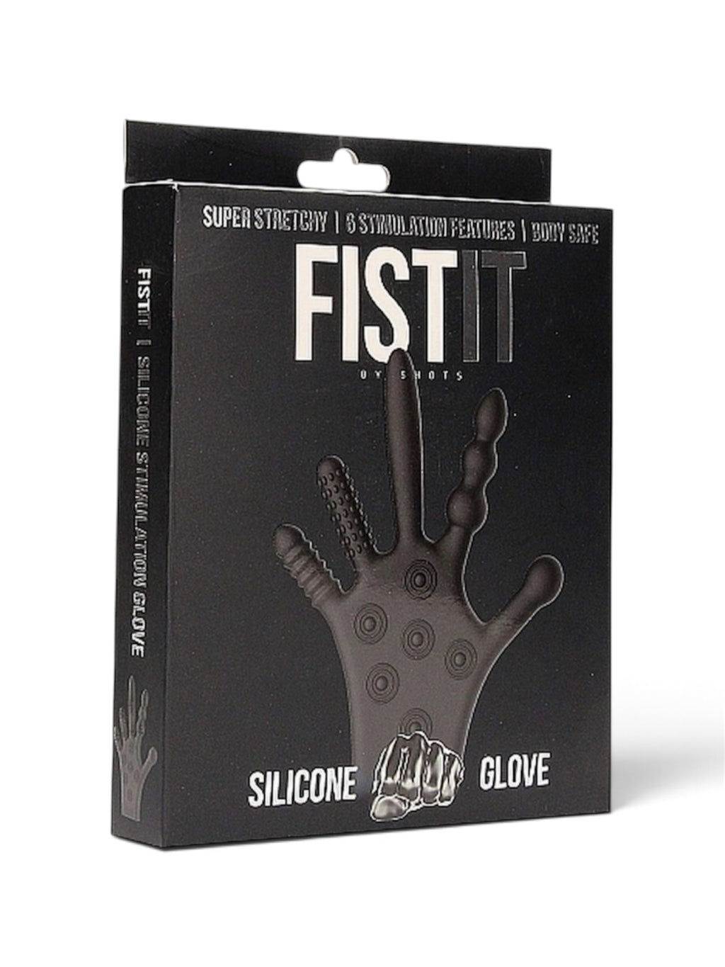 Shots Fist It 11" Silicone Stimulation Glove – Black