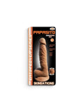 Skinsations Latin Lover Papasito™ Dildo with Suction Cup – Brown 8"