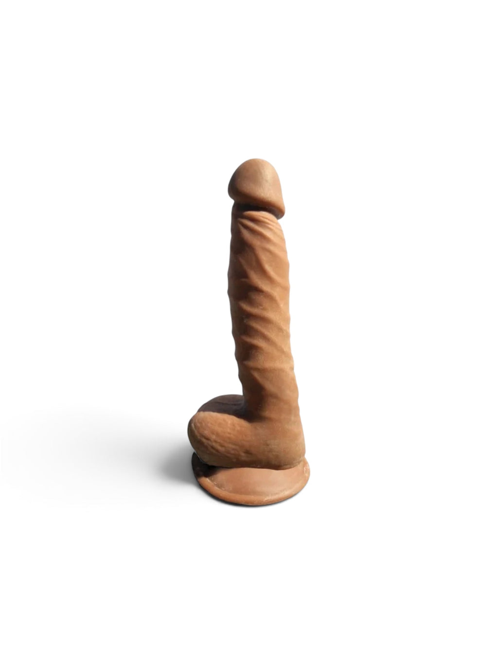 Skinsations Latin Lover Papasito™ Dildo with Suction Cup – Brown 8"