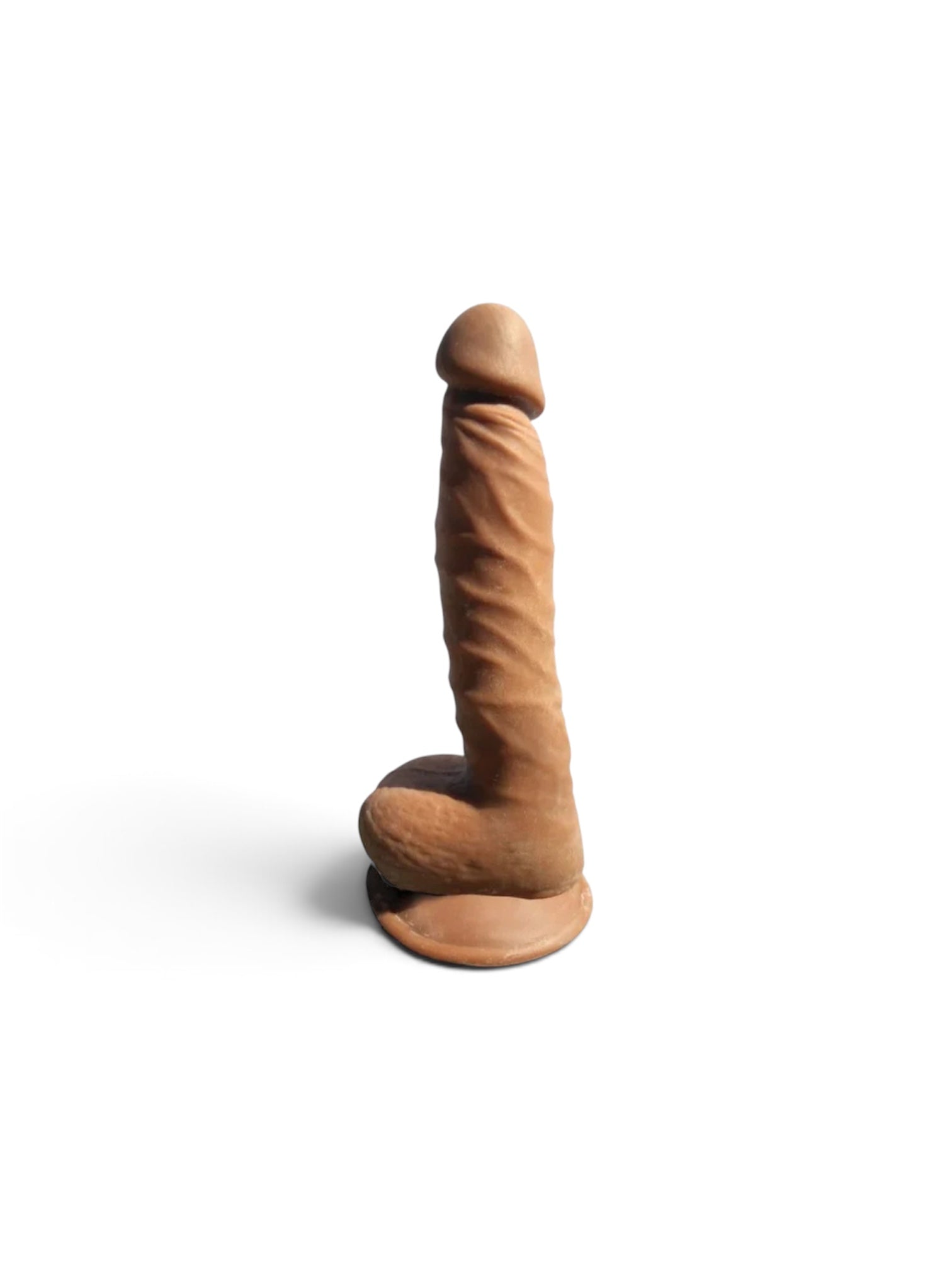 Skinsations Latin Lover Papasito™ Dildo with Suction Cup – Brown 8"