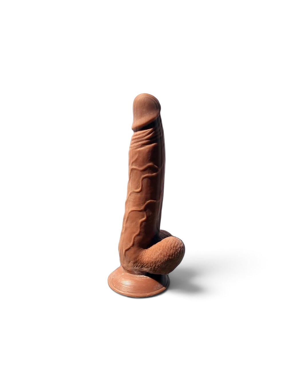 Skinsations Latin Lover Guapo™ Dildo with Suction Cup – Brown 9"