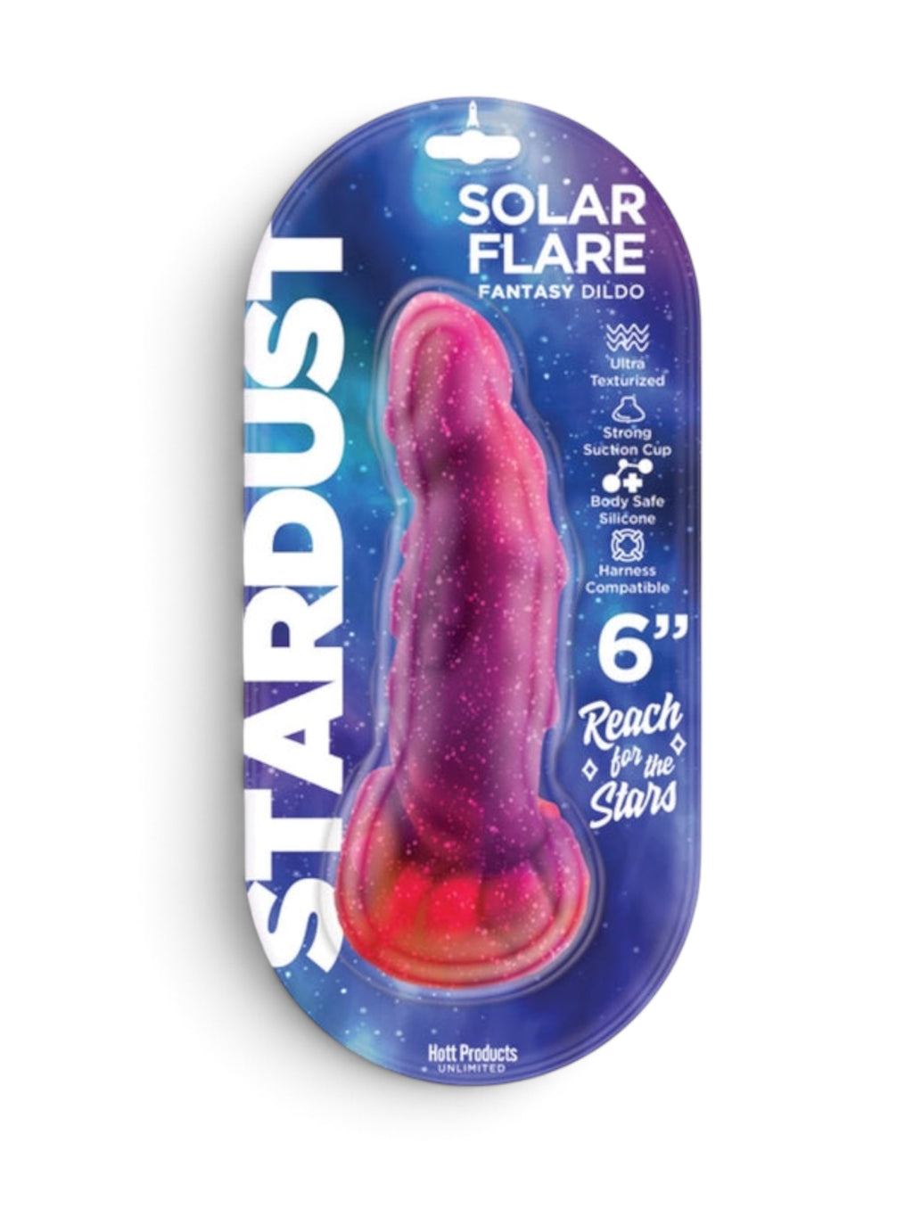 Stardust Solar Flare 6" Textured Silicone Dildo