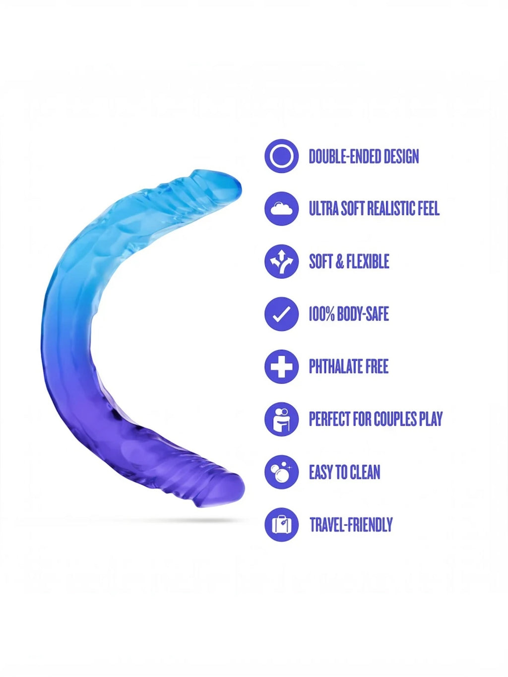 B Yours – Sugar Stud – Large Double Dildo 13.75"