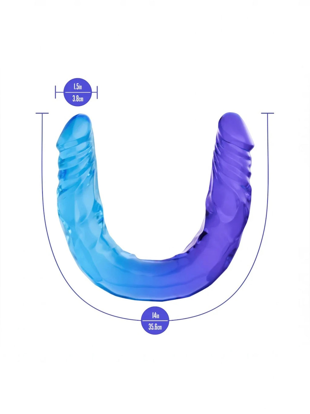 B Yours – Sugar Stud – Large Double Dildo 13.75"