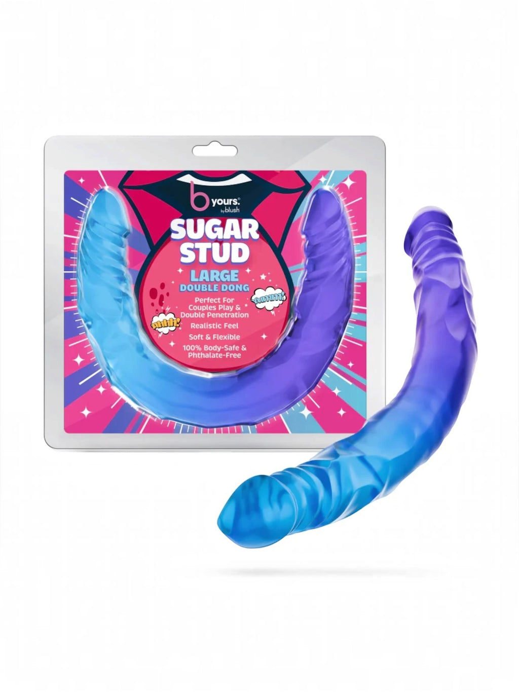 B Yours – Sugar Stud – Large Double Dildo 13.75"