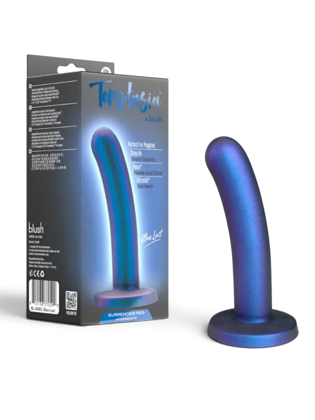 Blush Temptasia Surrender Peg 5.75" – Blue Lust