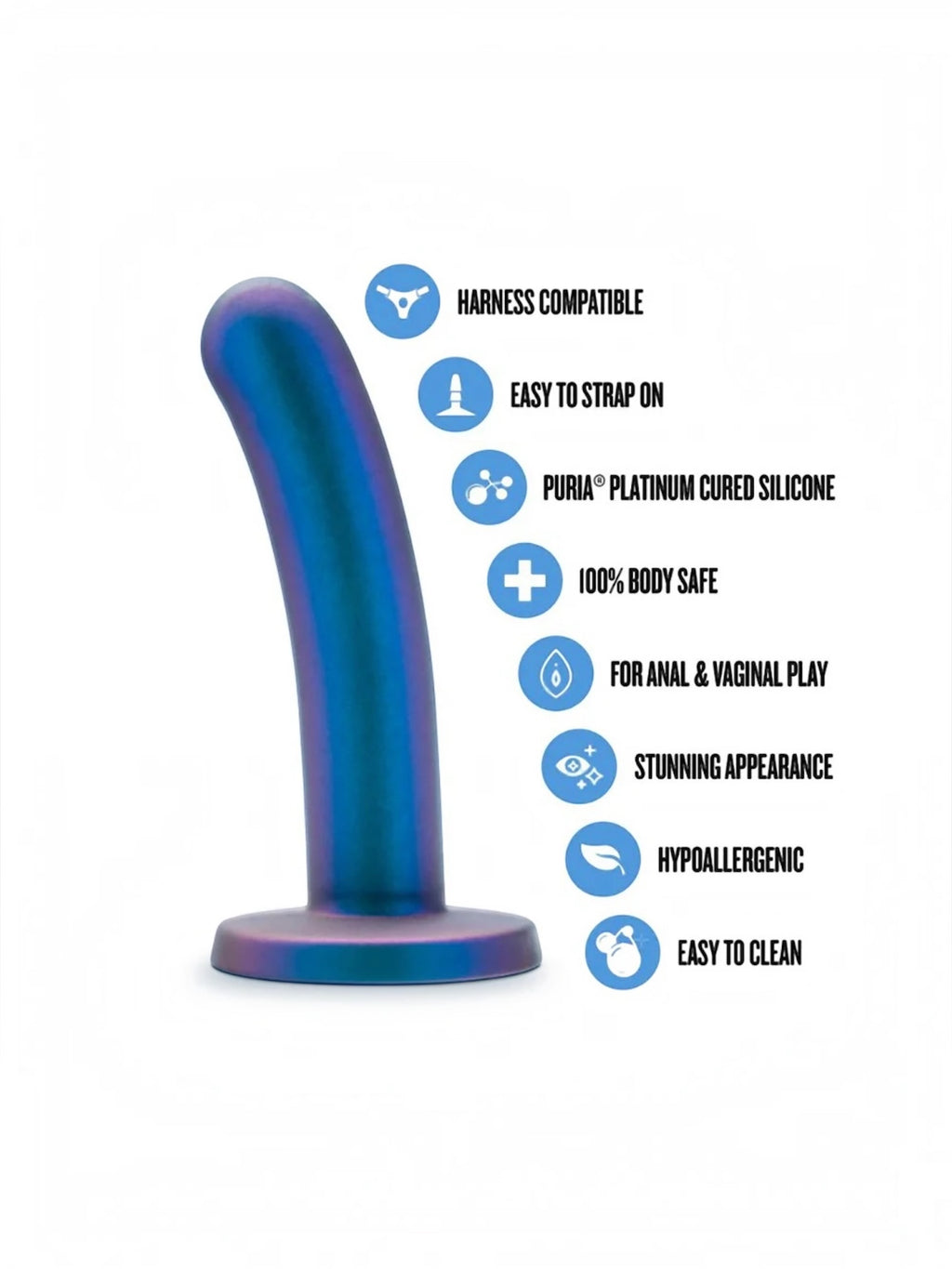 Blush Temptasia Surrender Peg 5.75" – Blue Lust