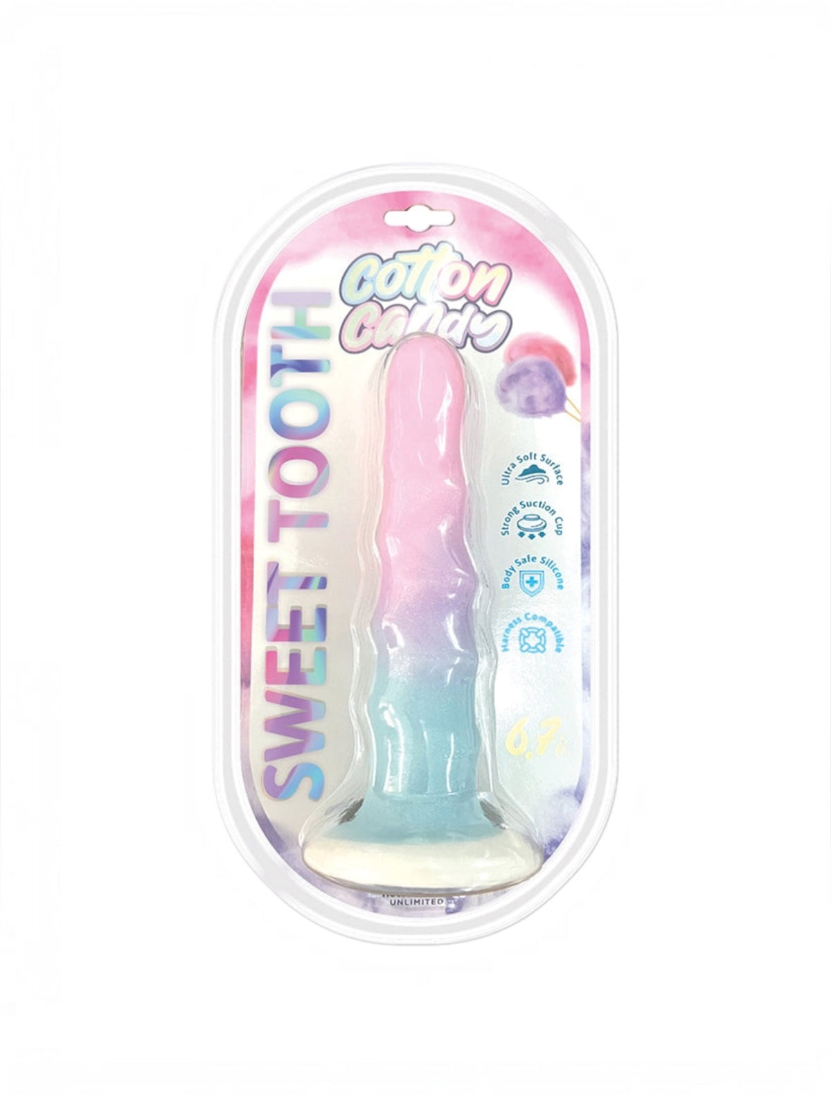 Hott Cotton Candy Sweet Tooth 6.7" Dildo
