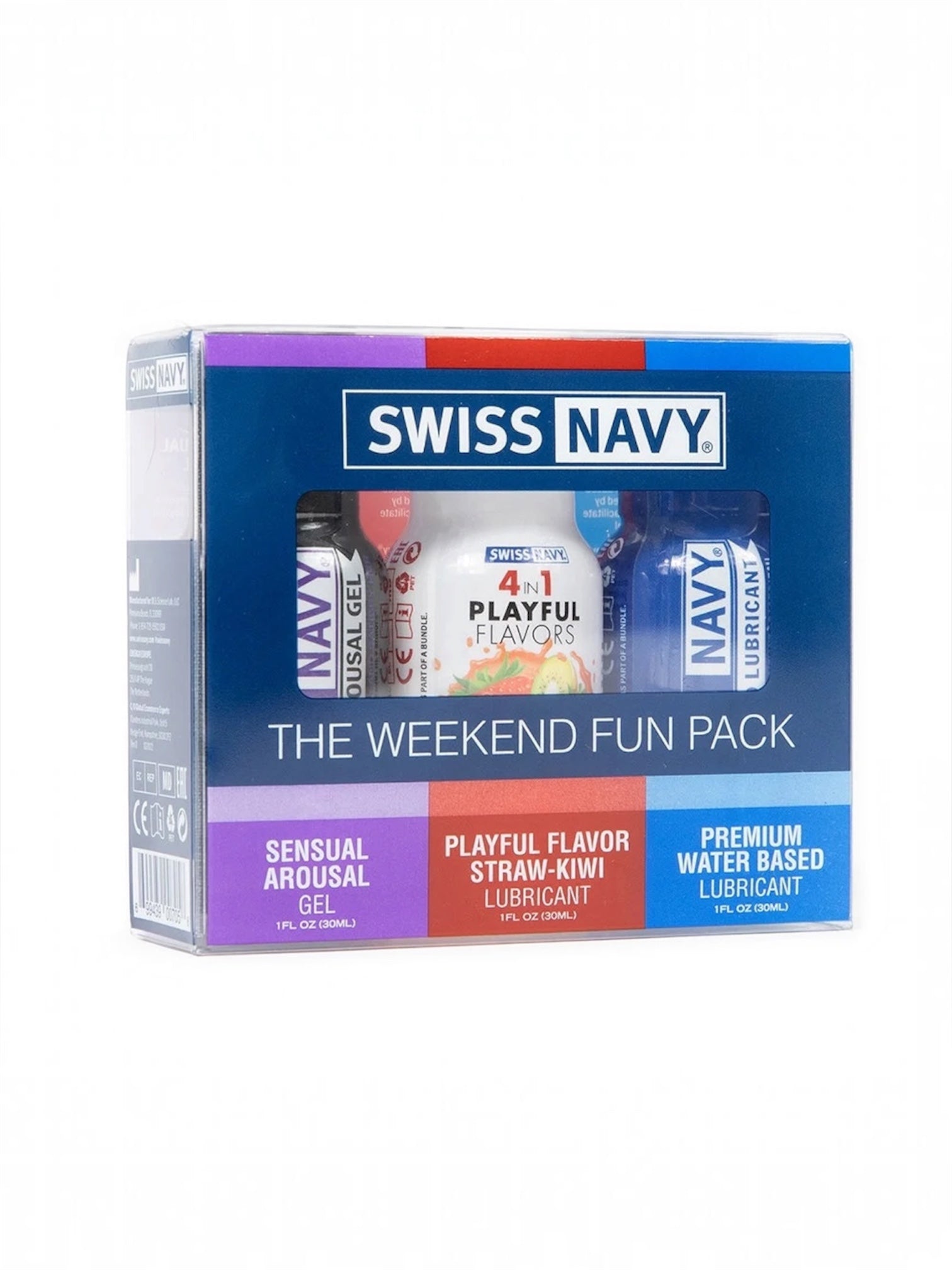 Swiss Navy Weekend Fun Pack – 3 x 1oz Personal Lubricants & Sensual Arousal Gel