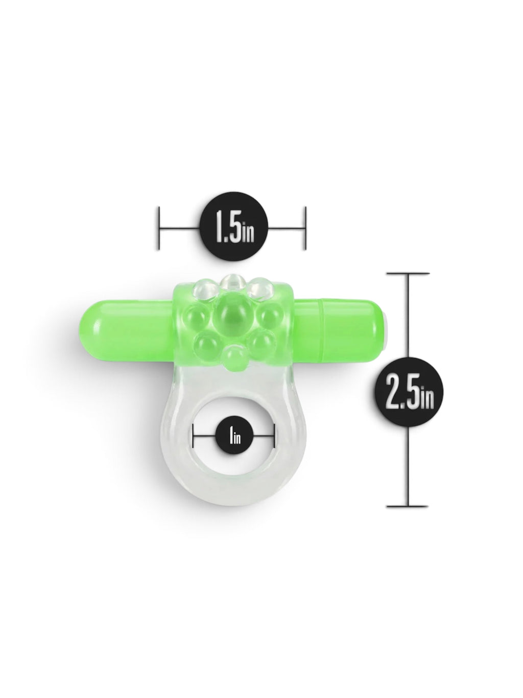 Play With Me – Teaser Vibrating C-Ring – Green