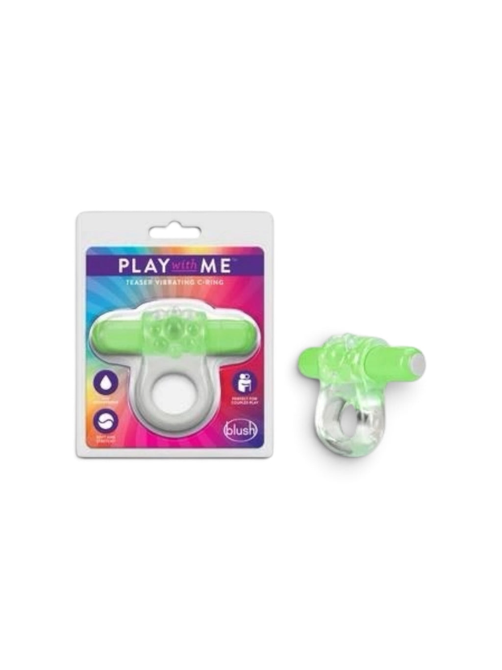 Play With Me – Teaser Vibrating C-Ring – Green