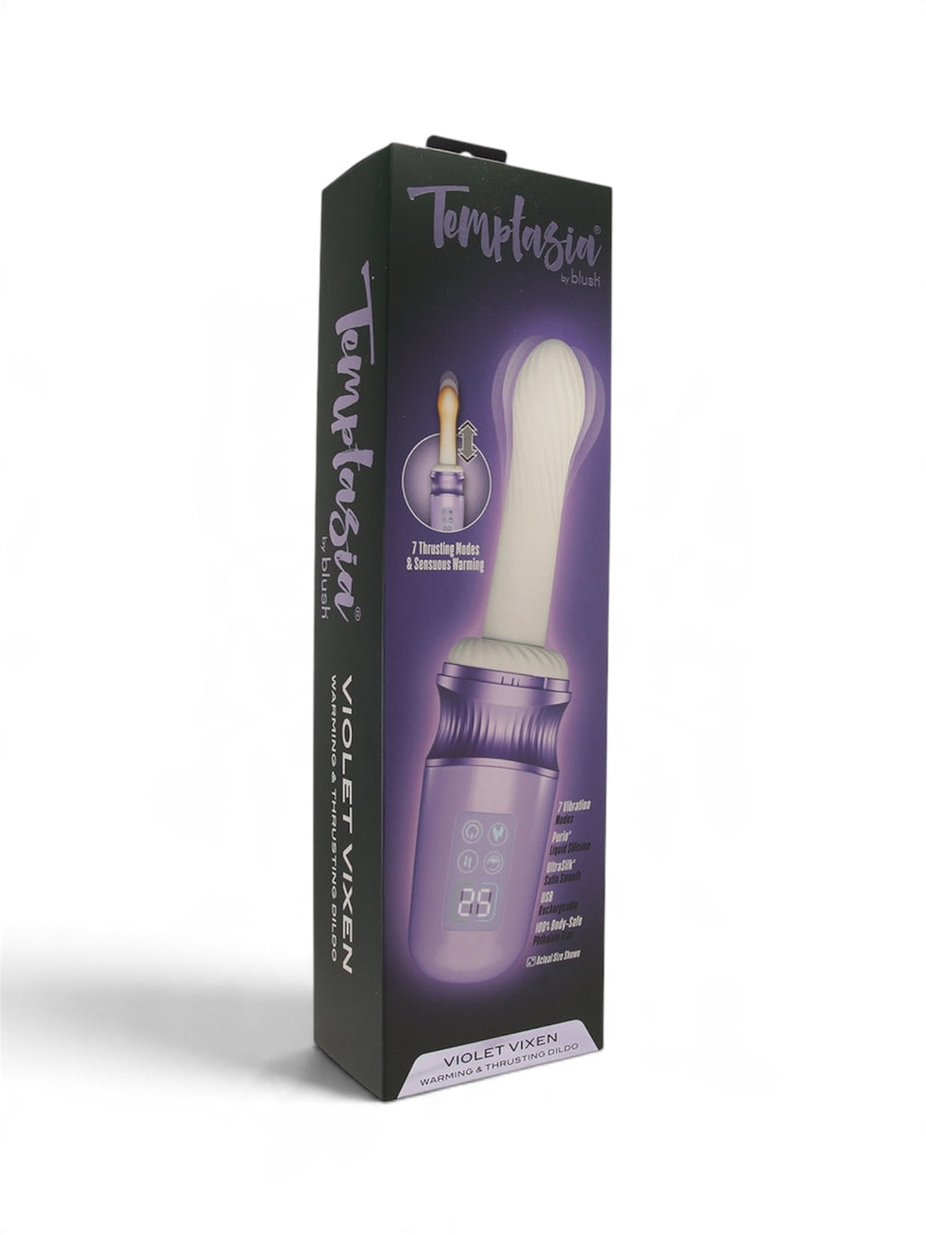 Temptasia Violet Vixen Thrusting Vibrating Dildo