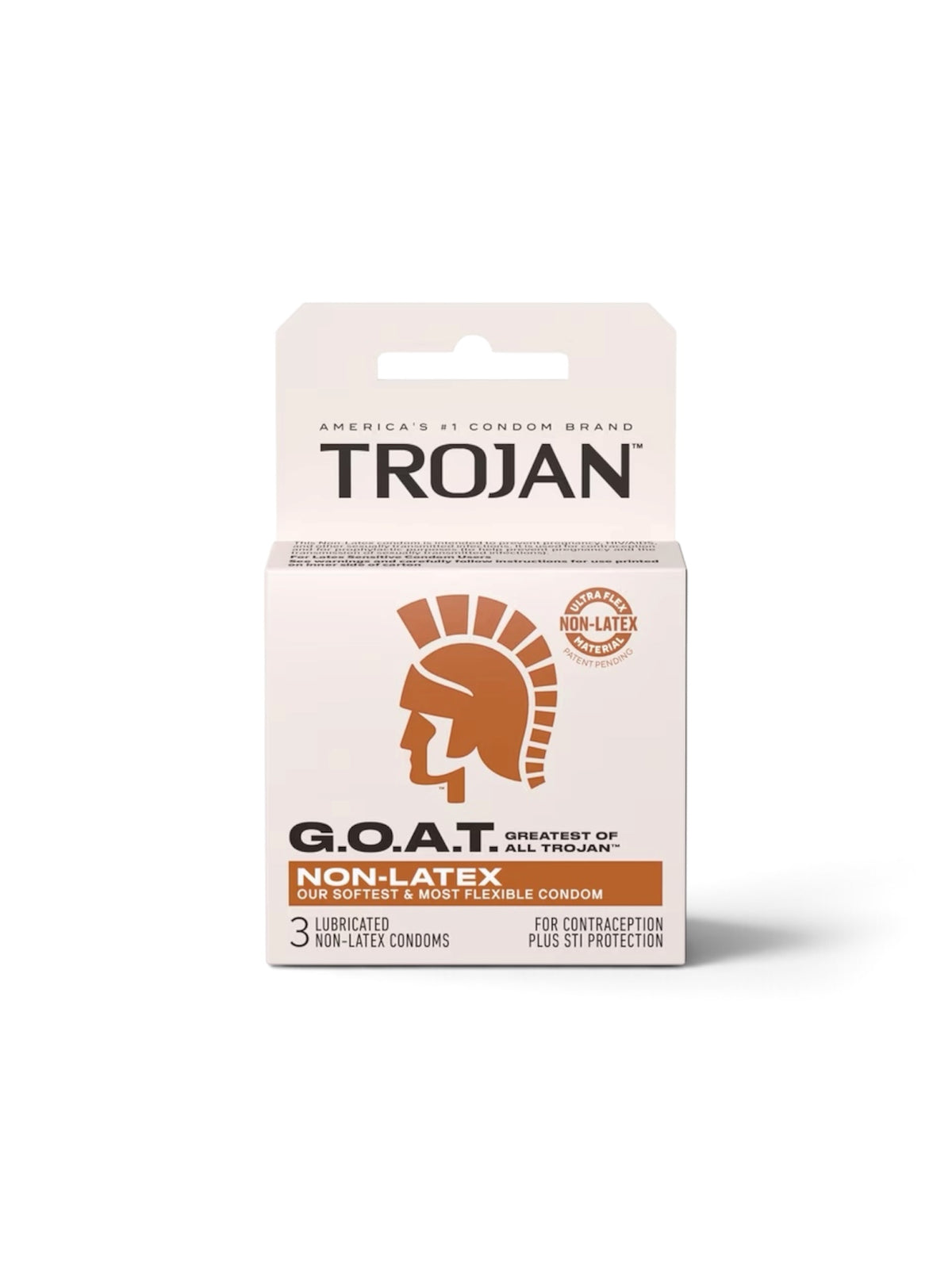 Trojan G.O.A.T. Latex-Free Lubricated Condoms – 3 Count