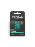 Trojan Raw Thinnest Latex Lubricated Condoms – 3 Count
