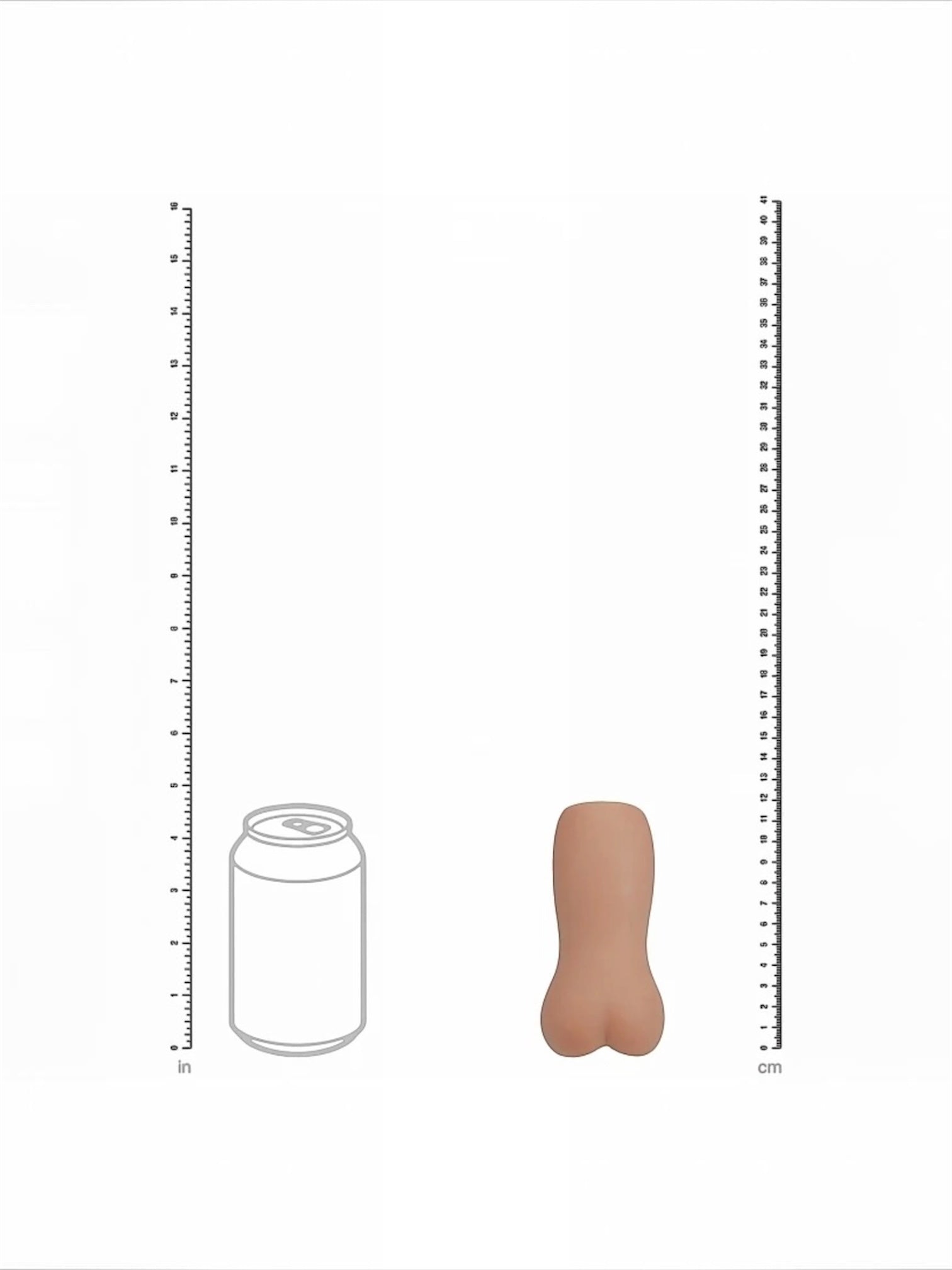 Xkin RAW Backline TPE Medium Masturbator – Tan (278g)