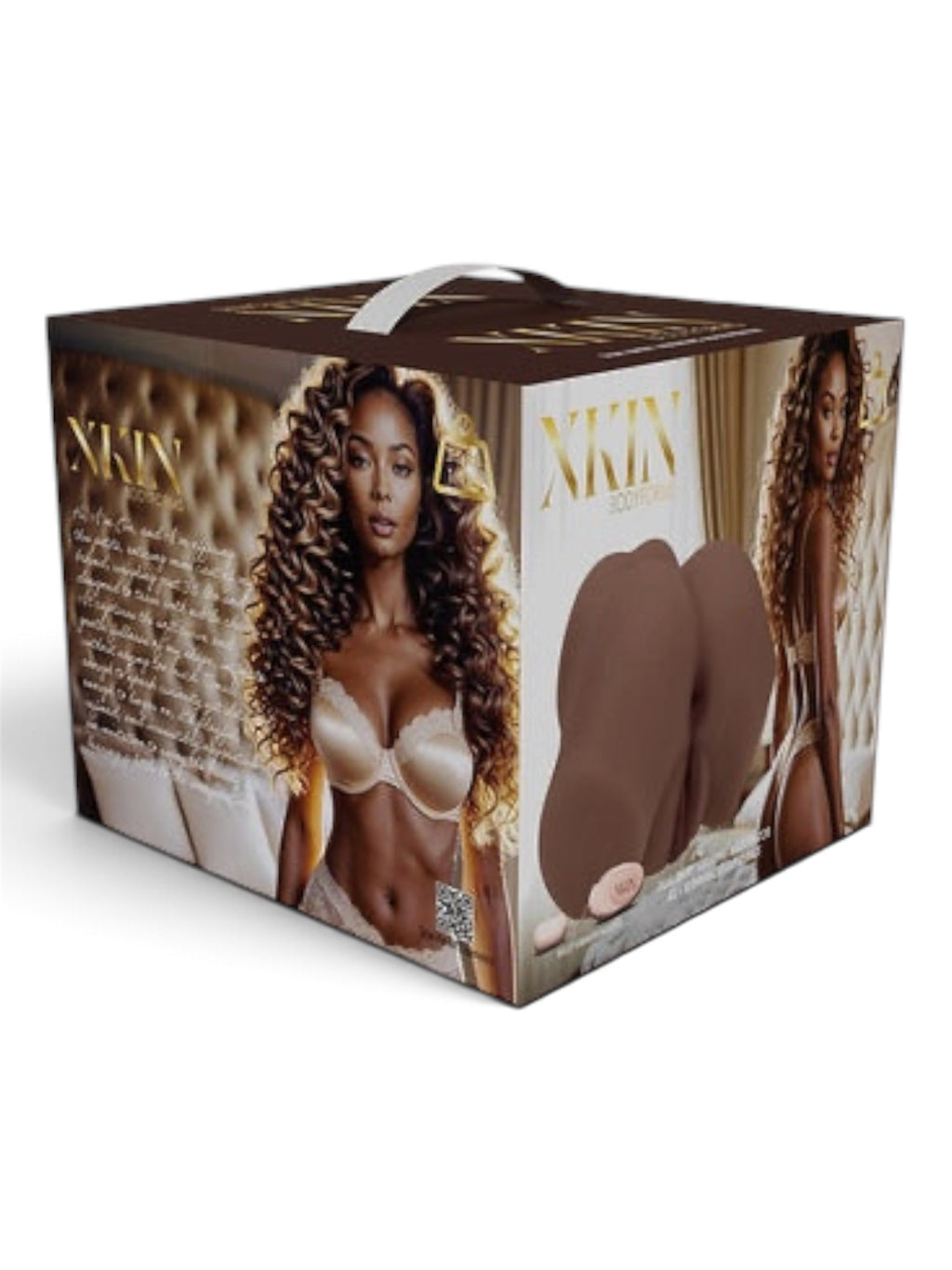 Shots XKIN Eve Rhodes 8.7" Dual Entry Masturbator – Brown