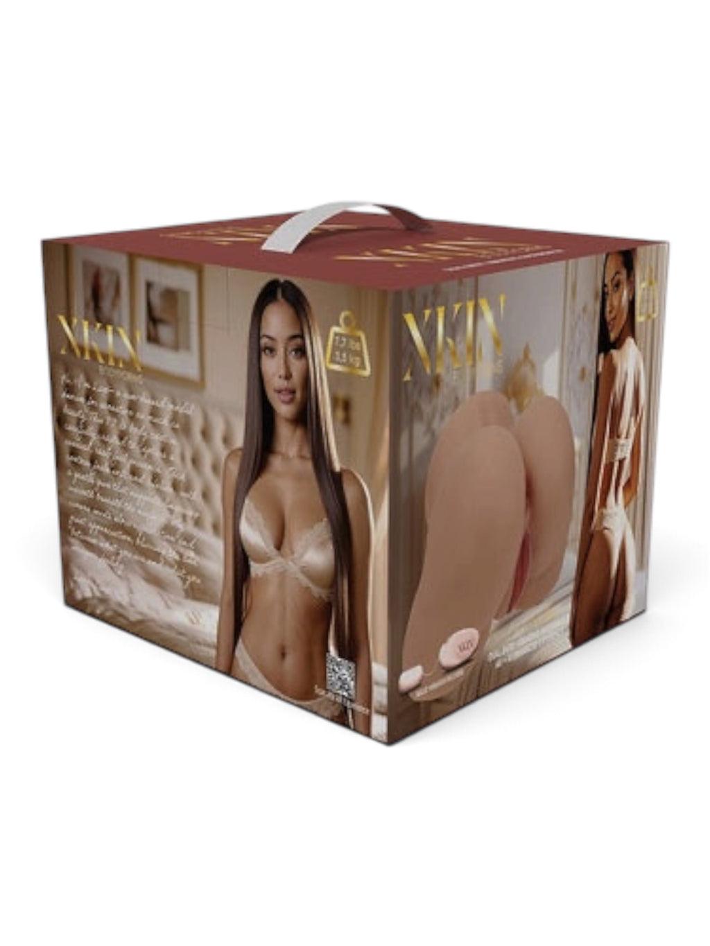 Shots XKIN Lux Arden 10.2" Dual Entry Masturbator – Tan